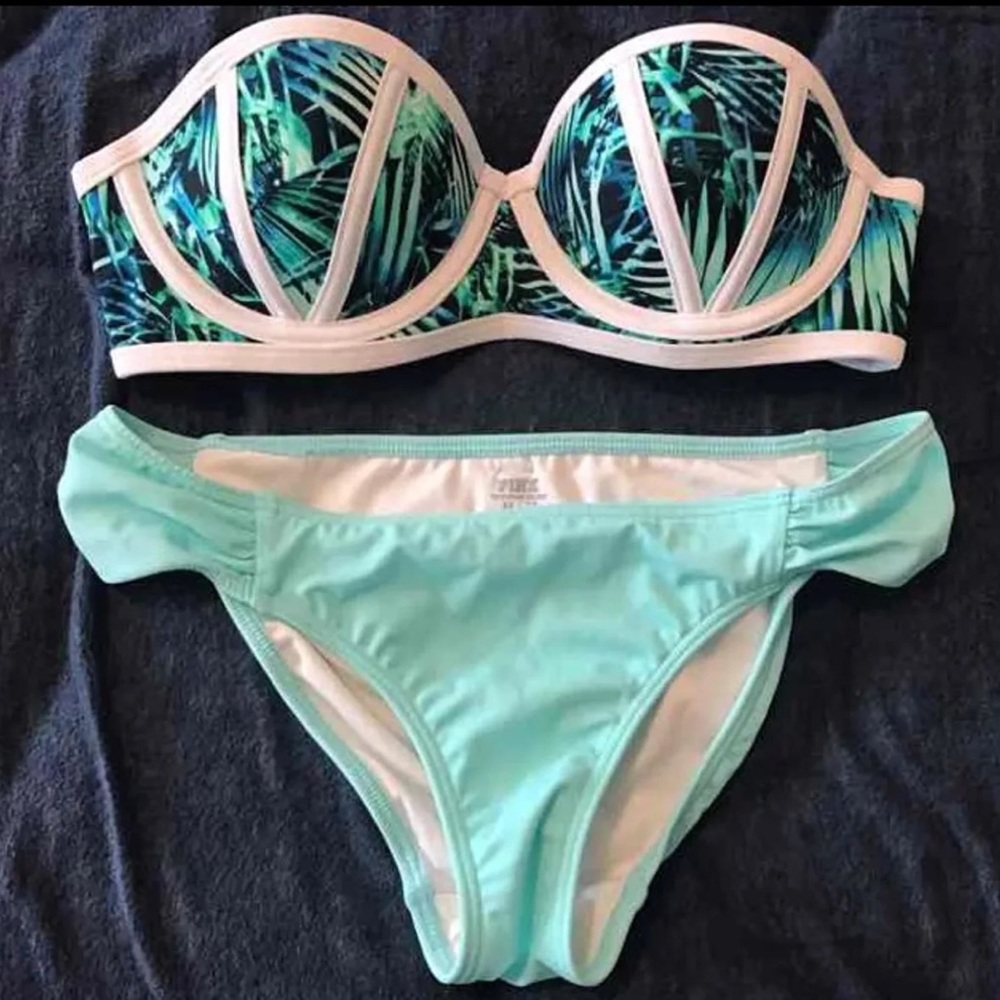 Victoria’s Secret PINK turquoise bikini set